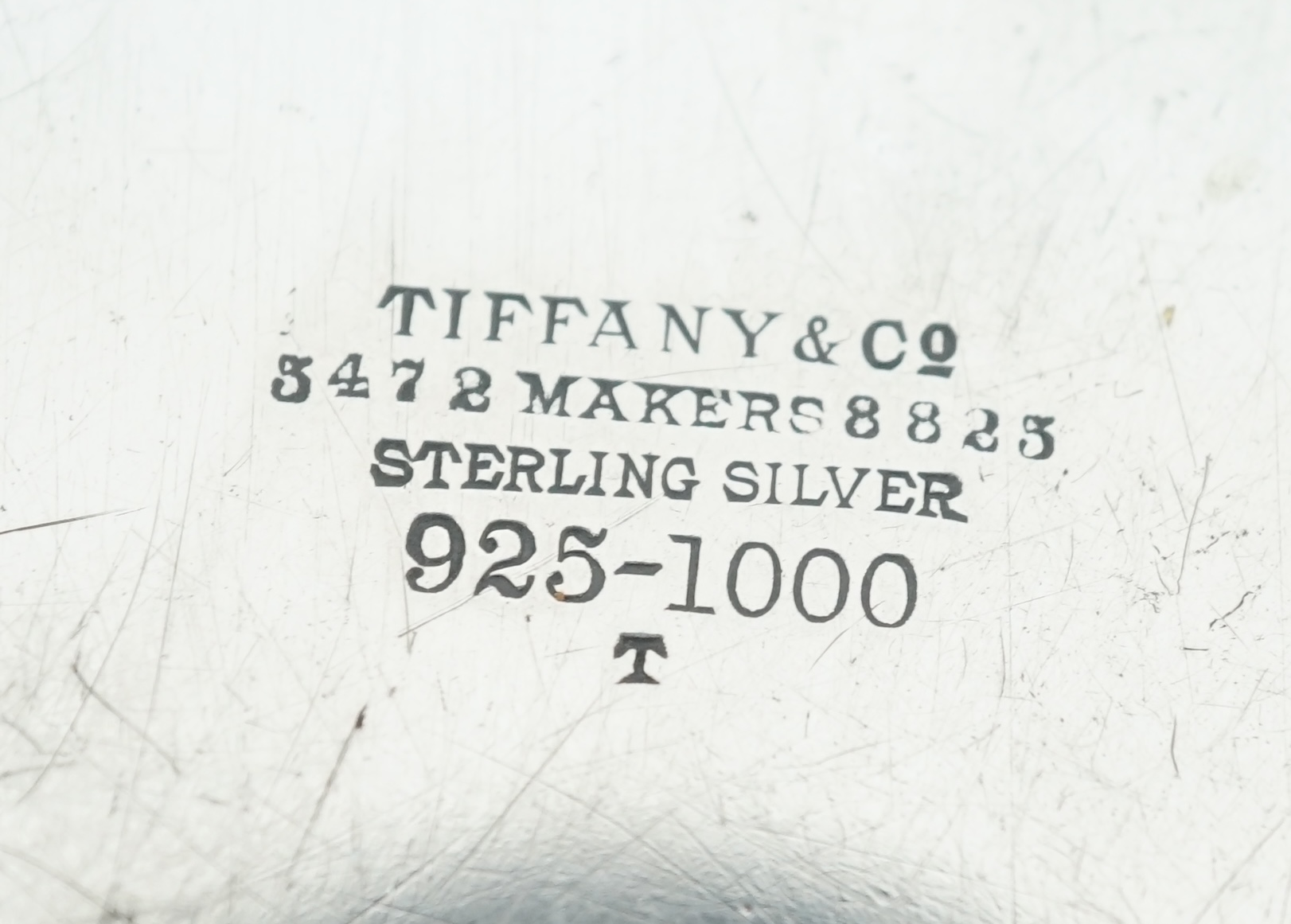 A late 19th/early 20th century Tiffany & Co sterling silver christening bowl on stand